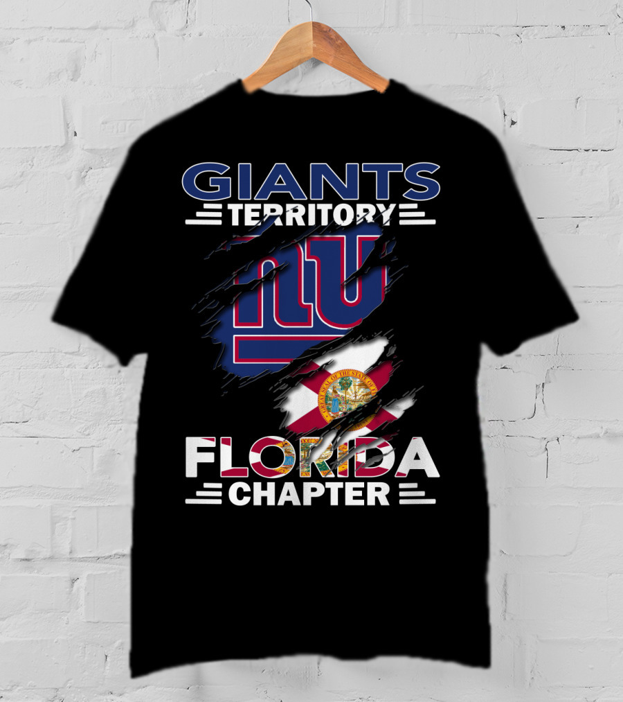 Giants Territory NY Logo Florida Chapter Flag T-Shirt