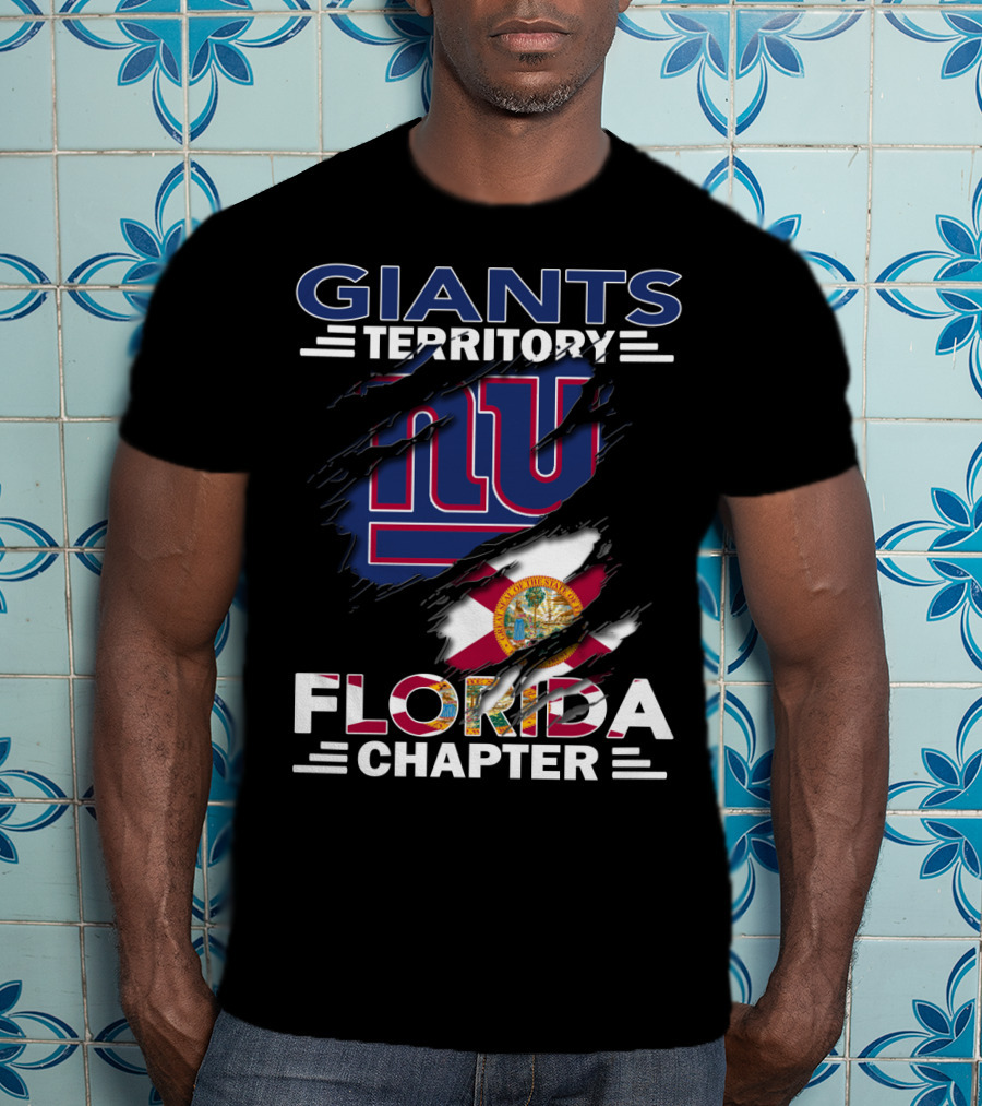 Giants Territory NY Logo Florida Chapter Flag T-Shirt