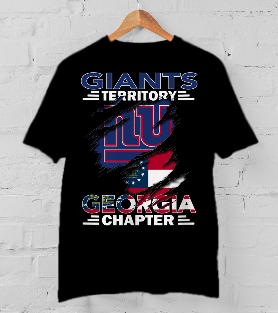 Giants Territory NY Logo Georgia Flag Chapter T-Shirt