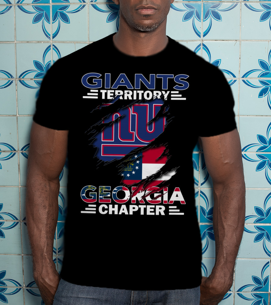 Giants Territory NY Logo Georgia Flag Chapter T-Shirt