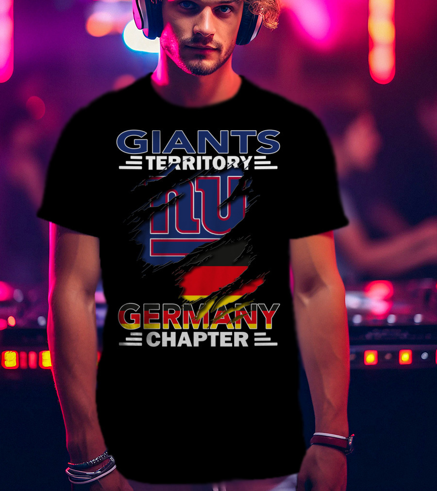 Giants Territory Germany Chapter NFL NY Flag T-Shirt