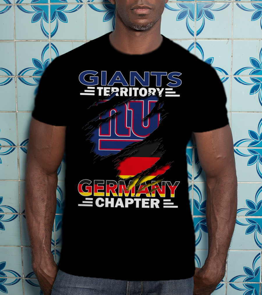 Giants Territory Germany Chapter NFL NY Flag T-Shirt