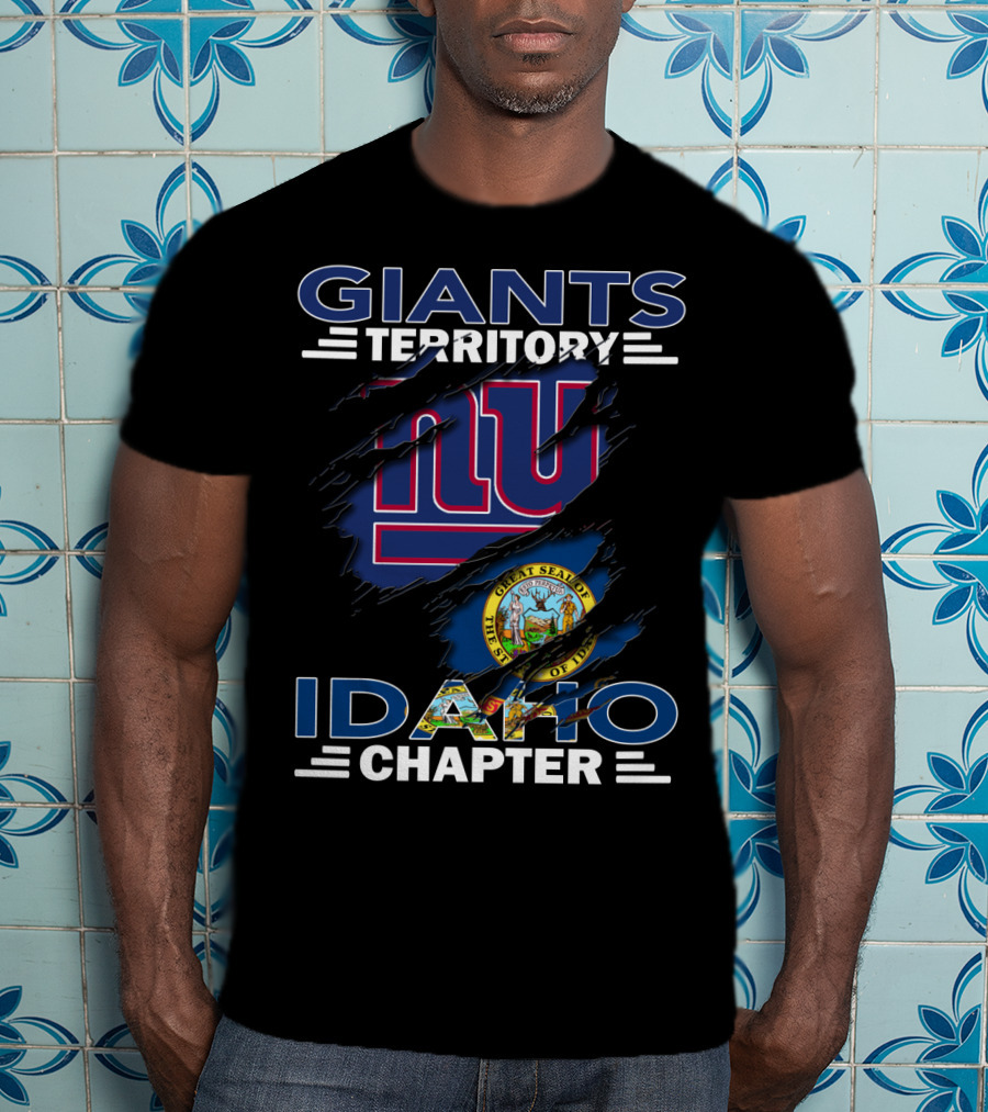 Idaho Chapter Giants Territory New York Giants State Seal T-Shirt