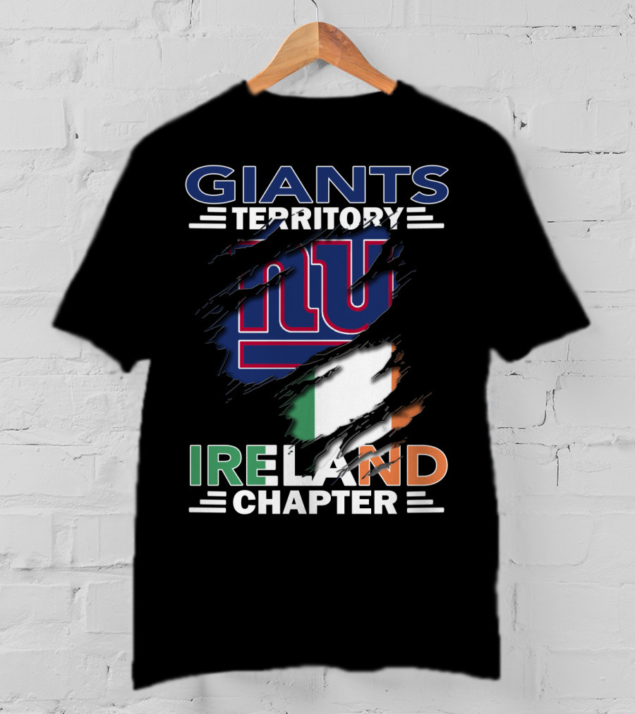 Giants Territory Ireland Chapter New York Giants Irish Flag T-Shirt