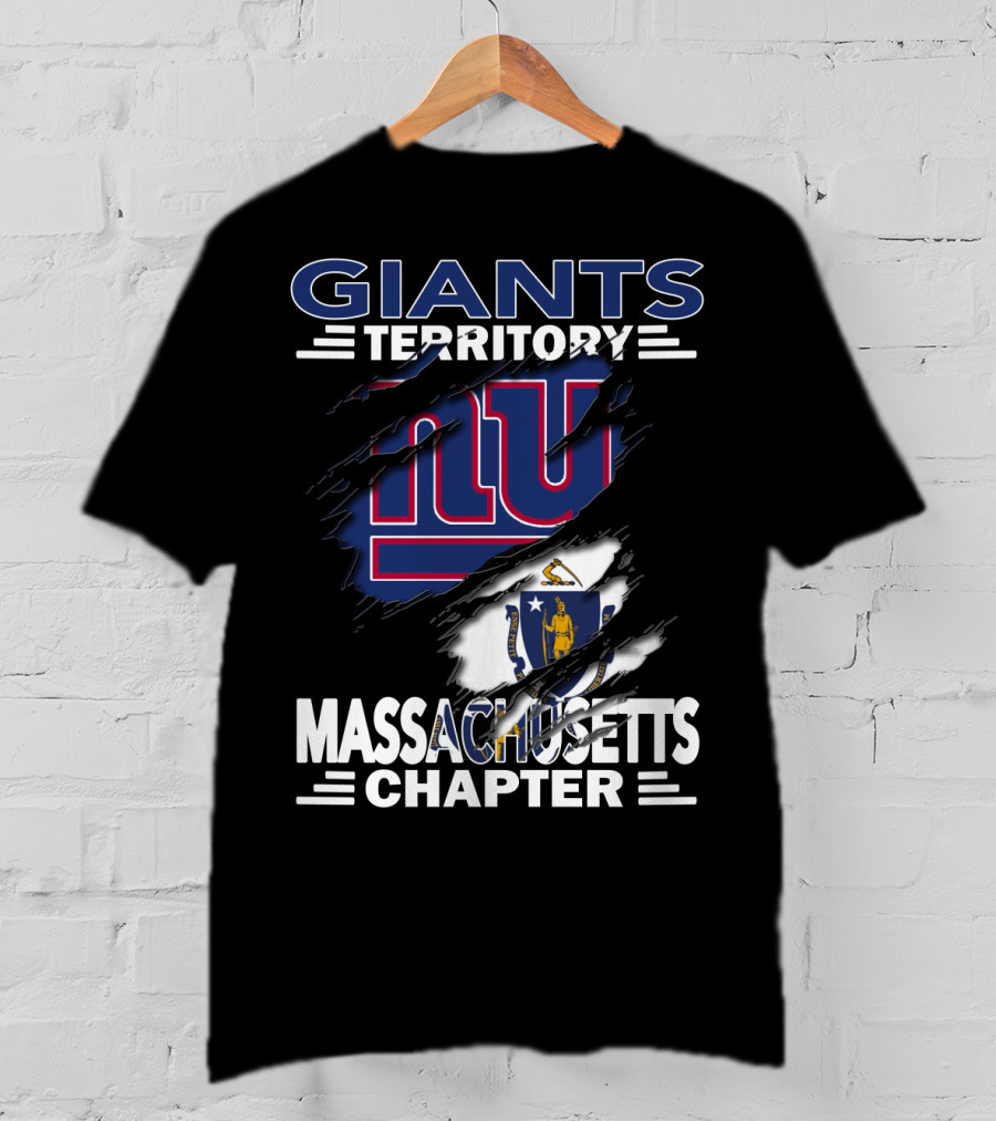 Giants Territory Massachusetts Chapter NY Sports Fan Community T-Shirt