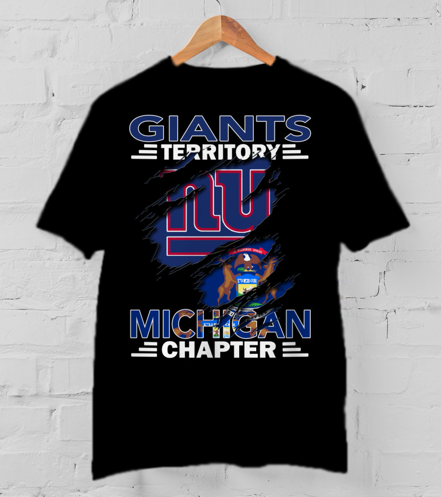 Giants Territory Michigan Chapter New York Giants Fan Group T-Shirt