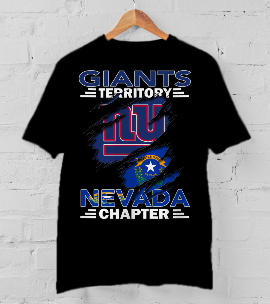 Giants Territory Nevada Chapter Battle Born NV Flag NY T-Shirt