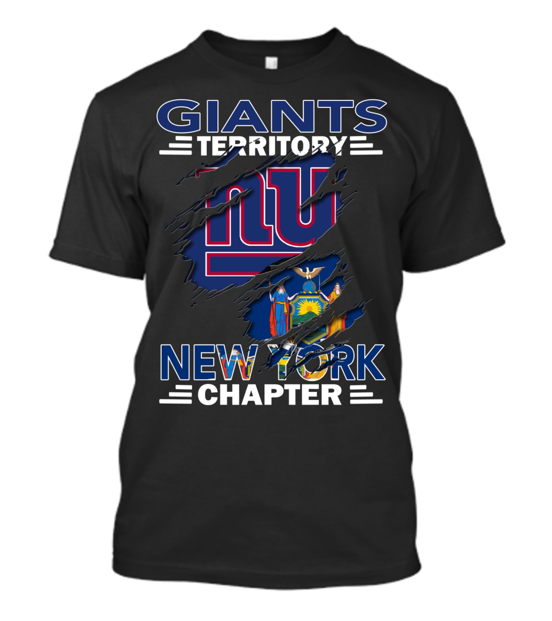 Giants Territory New York Chapter NY Logo Flag T-Shirt