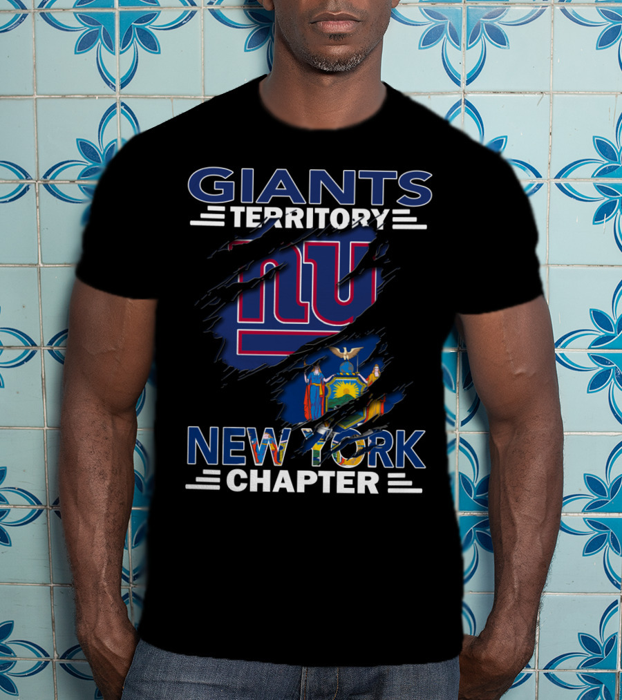Giants Territory New York Chapter NY Logo Flag T-Shirt