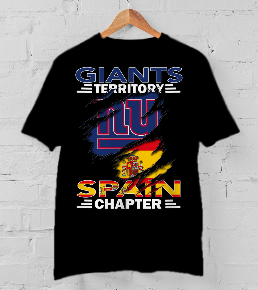 Giants Territory Spain Chapter NY Logo Flag T-Shirt