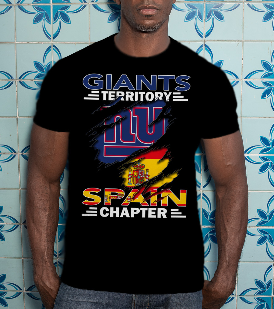Giants Territory Spain Chapter NY Logo Flag T-Shirt