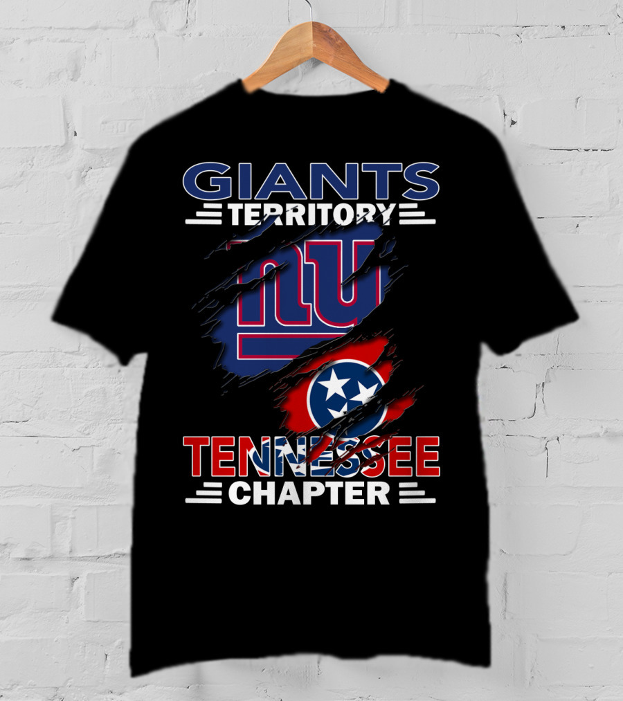 Giants Territory Tennessee Chapter NY Giants Tennessee Flag T-Shirt