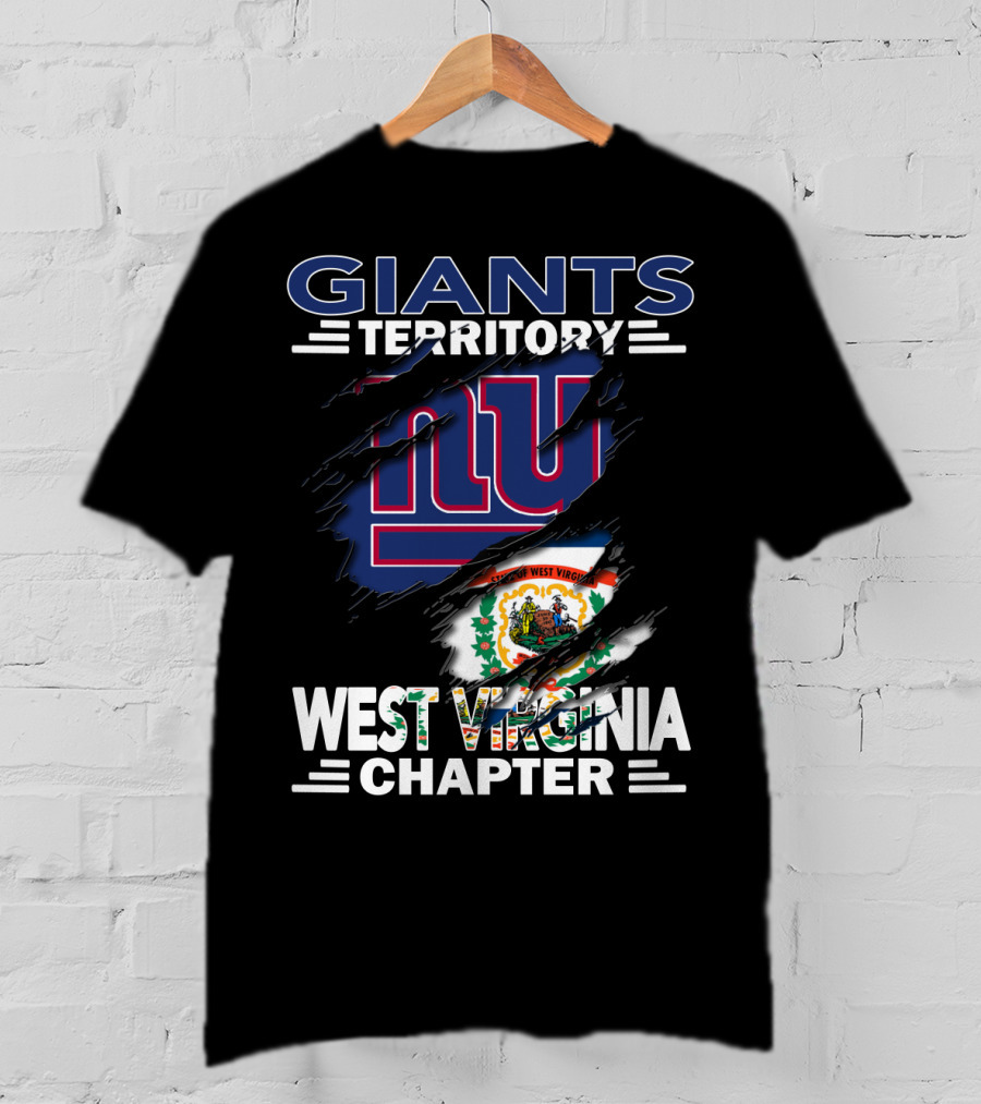 Giants Territory West Virginia Chapter NFL Sports Fan Group T-Shirt
