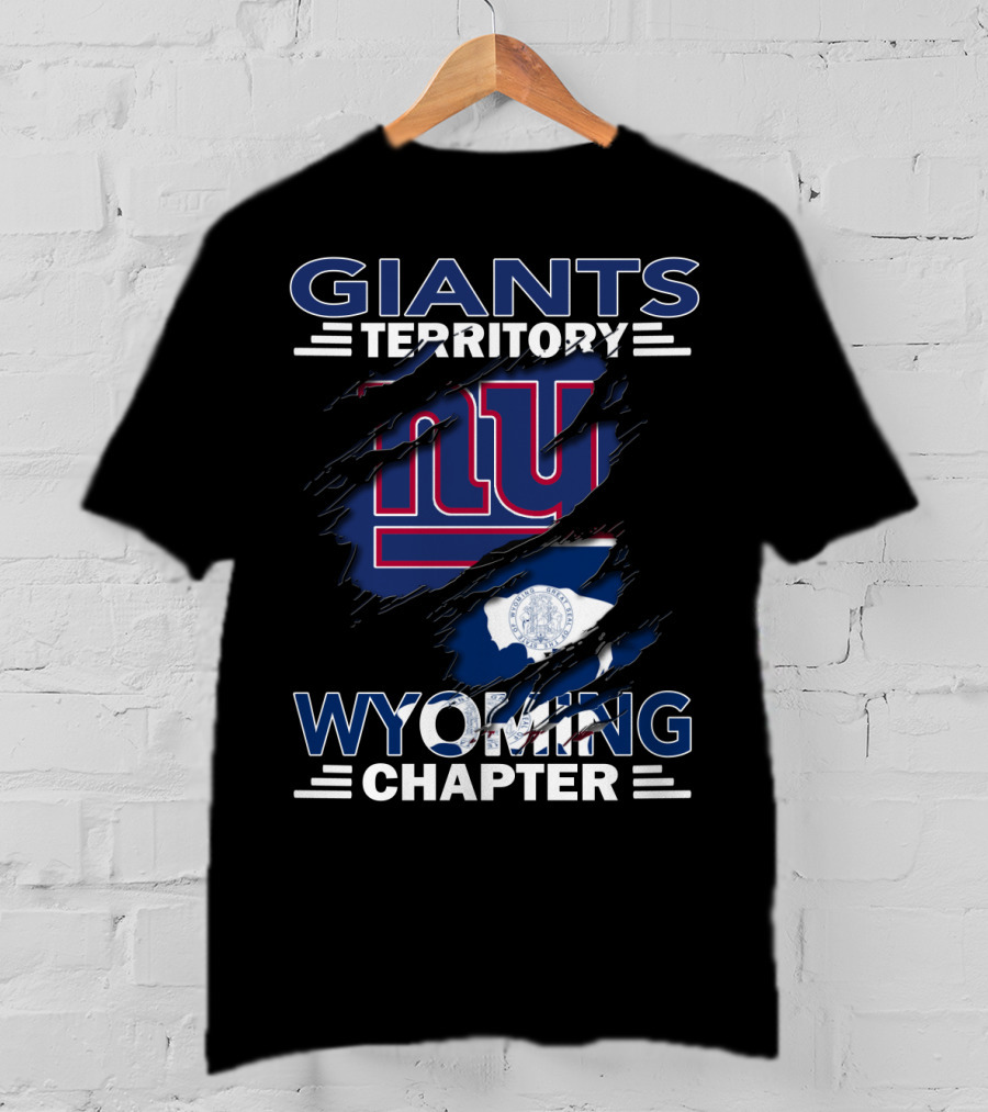 Wyoming Chapter Giants Territory NY Logo And State Seal Elements T-Shirt