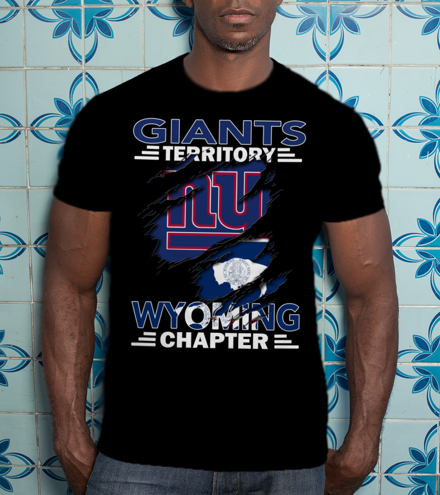 Wyoming Chapter Giants Territory NY Logo And State Seal Elements T-Shirt