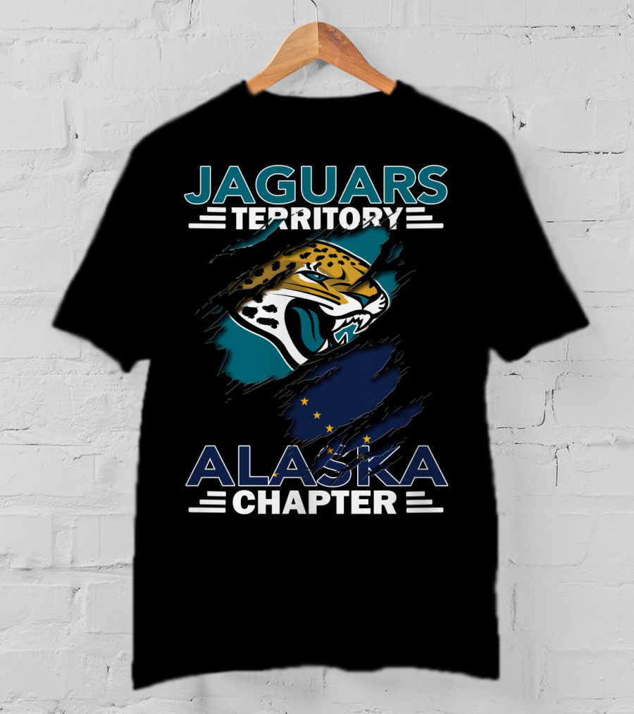 Jaguars Territory Alaska Chapter Big Cat With Claws And Stars T-Shirt