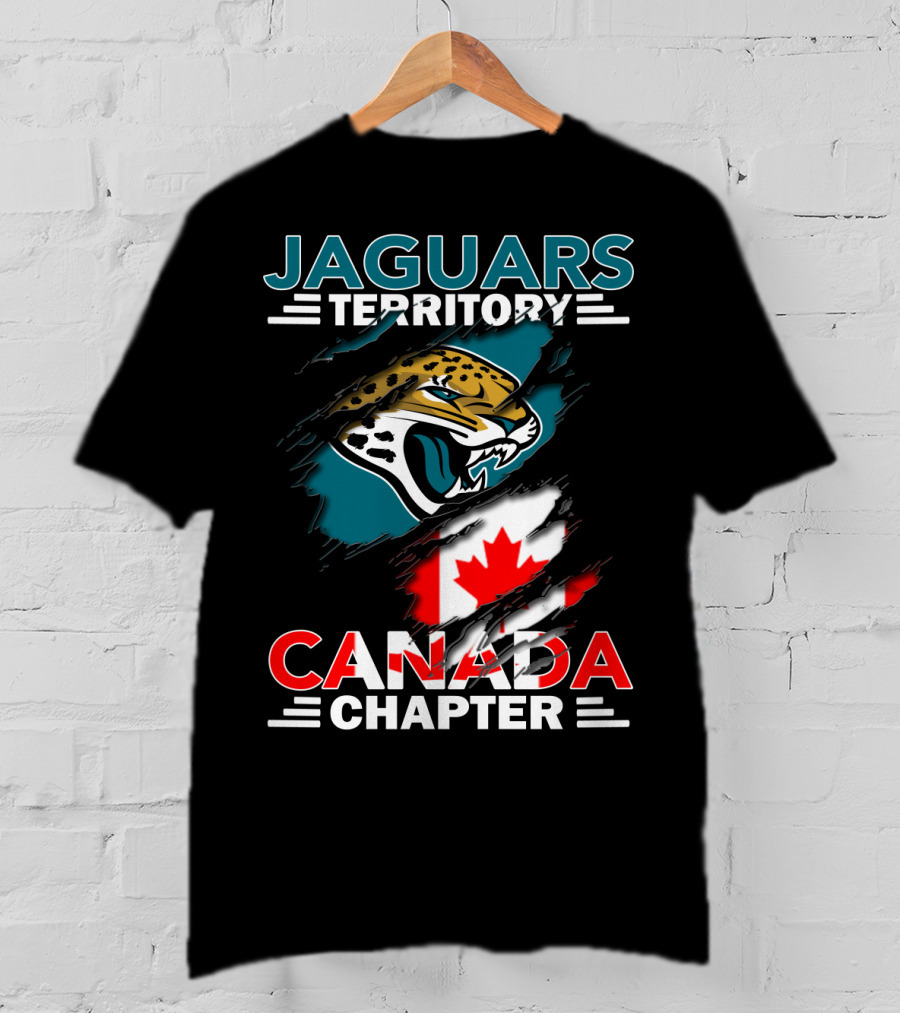 Jaguars Territory Canada Chapter With Jaguar And Canadian Flag Elements T-Shirt
