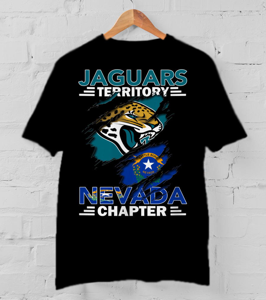 Jaguars Territory Nevada Chapter Battle Born Flag Emblem T-Shirt