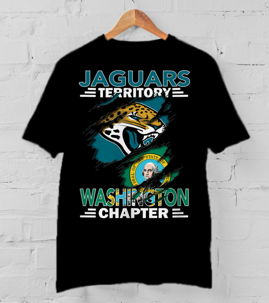 Jaguars Territory Washington Chapter State Seal Emblem T-Shirt