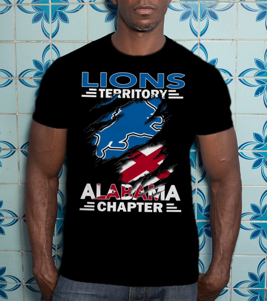 Lions Territory Alabama Chapter Blue And Red T-Shirt