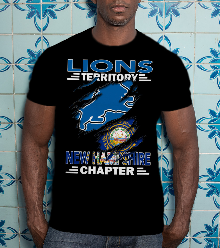 Lions Territory New Hampshire Chapter State Emblem T-Shirt