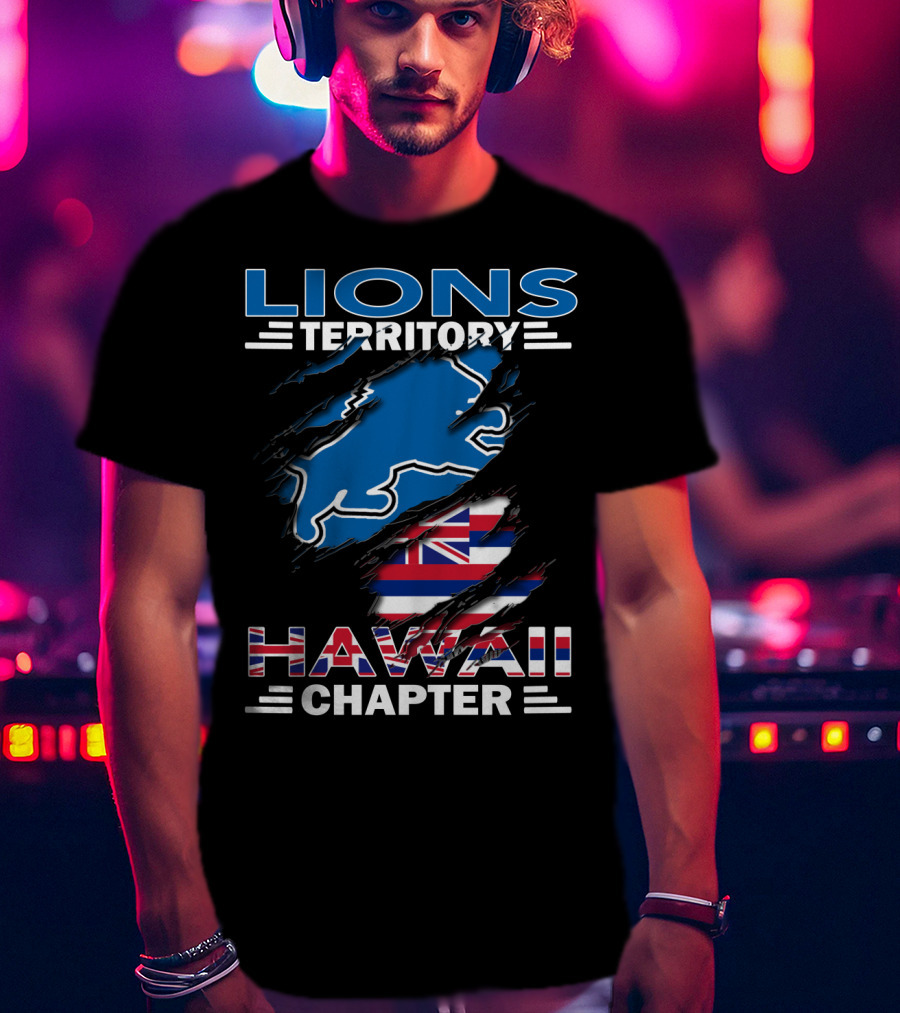Lions Territory Hawaii Chapter Flag T-Shirt