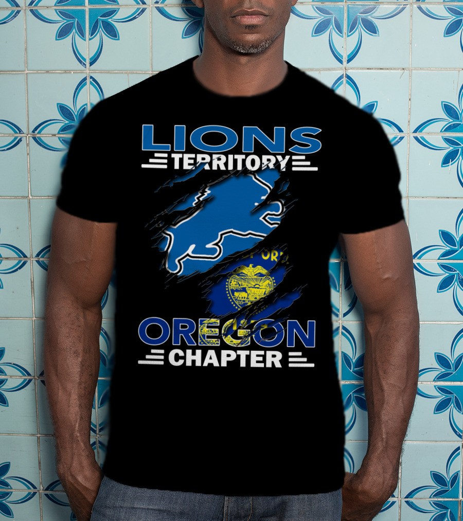 Lions Territory Oregon Chapter State Flag T-Shirt