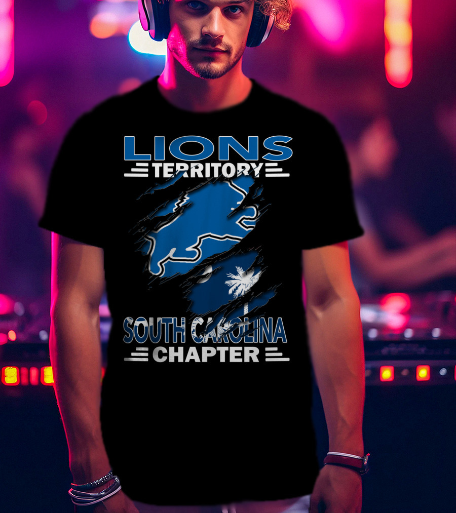 Lions Territory South Carolina Chapter Palmetto Flag T-Shirt