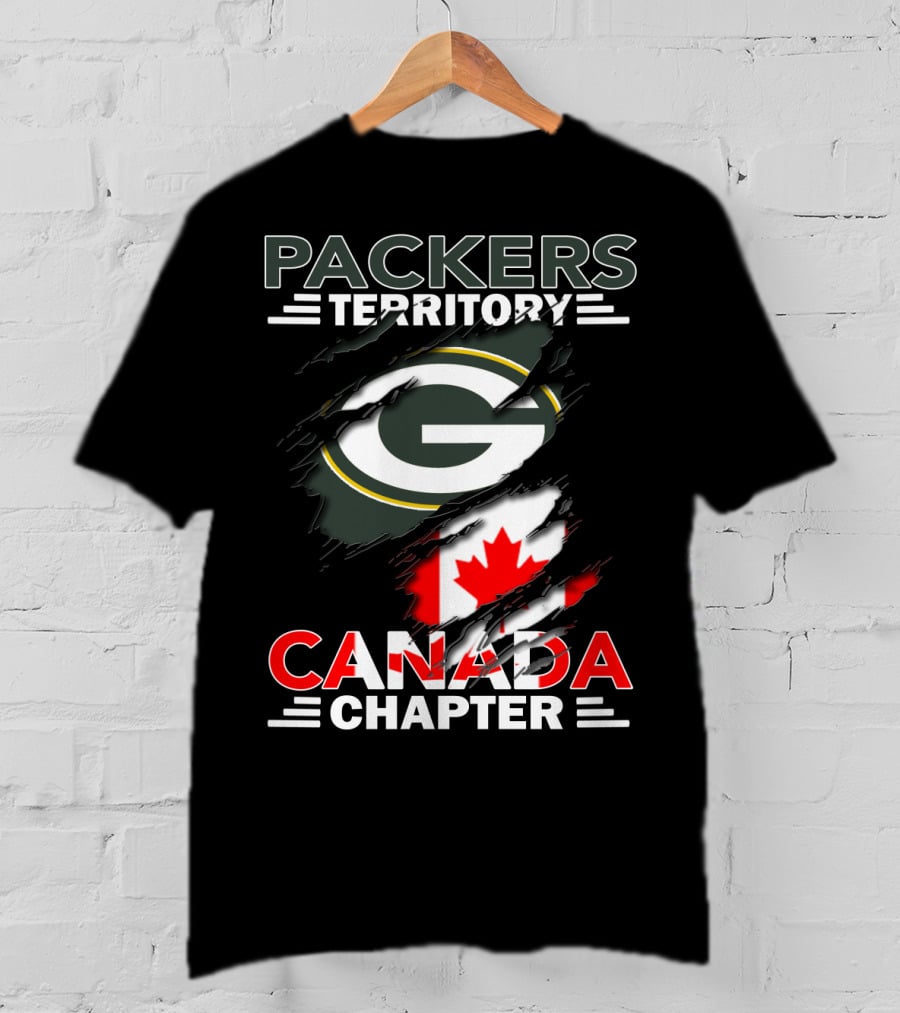 Packers Territory Canada Chapter G Logo With Canadian Flag Elements T-Shirt