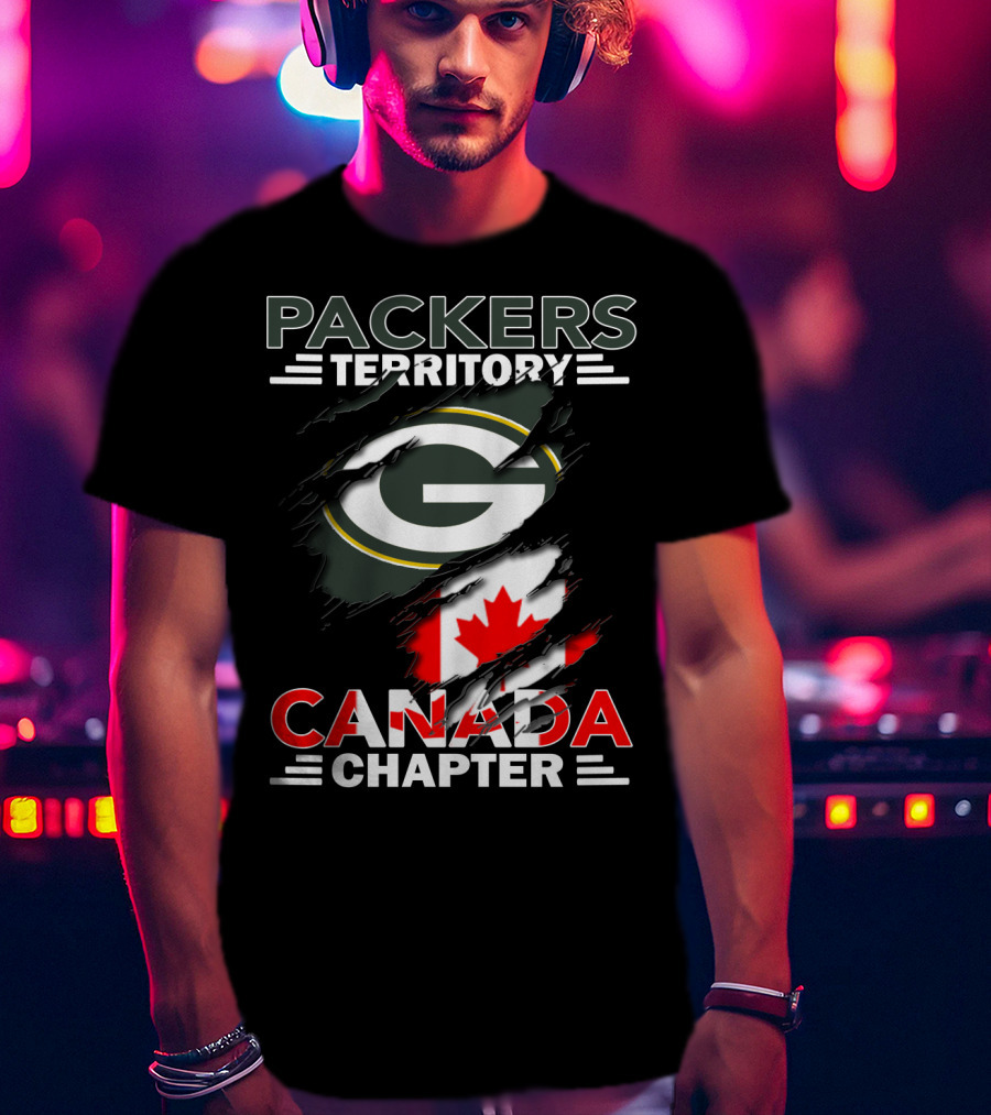 Packers Territory Canada Chapter G Logo With Canadian Flag Elements T-Shirt