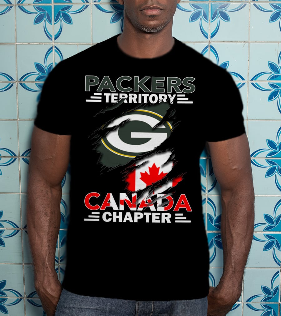 Packers Territory Canada Chapter G Logo With Canadian Flag Elements T-Shirt