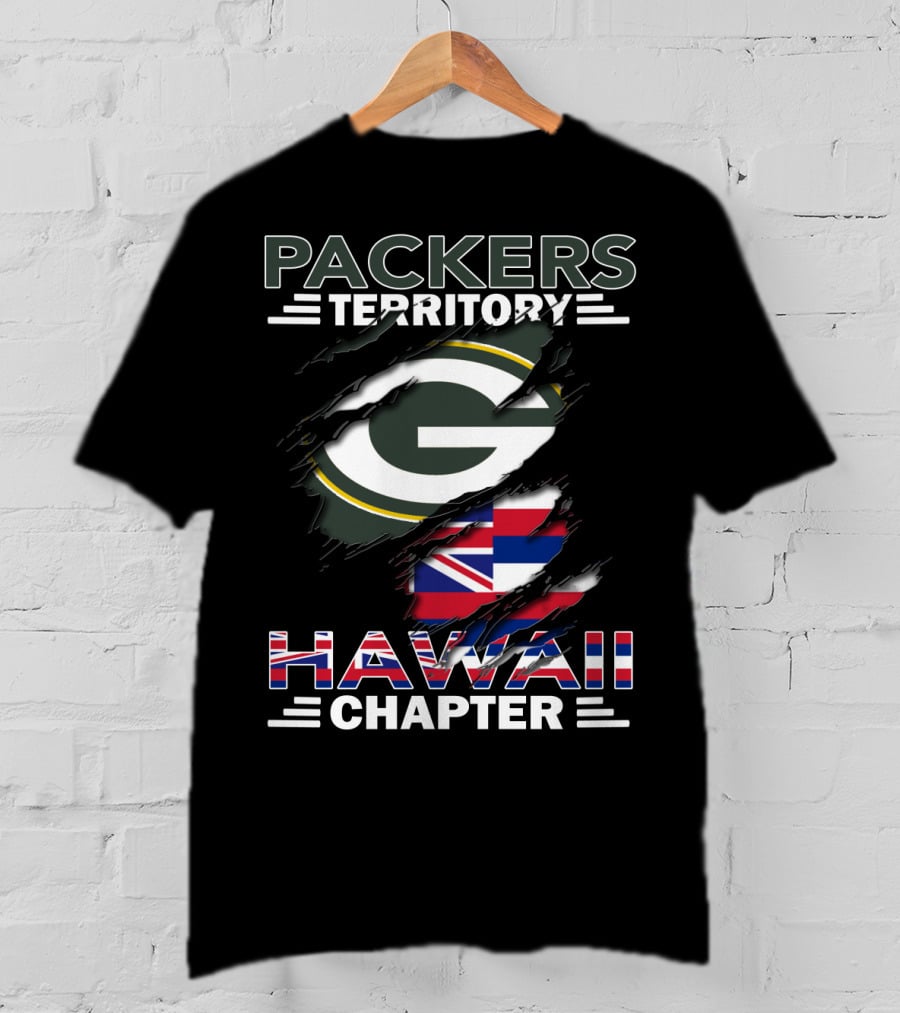 Packers Territory Hawaii Chapter Green Bay Football Fan T-Shirt
