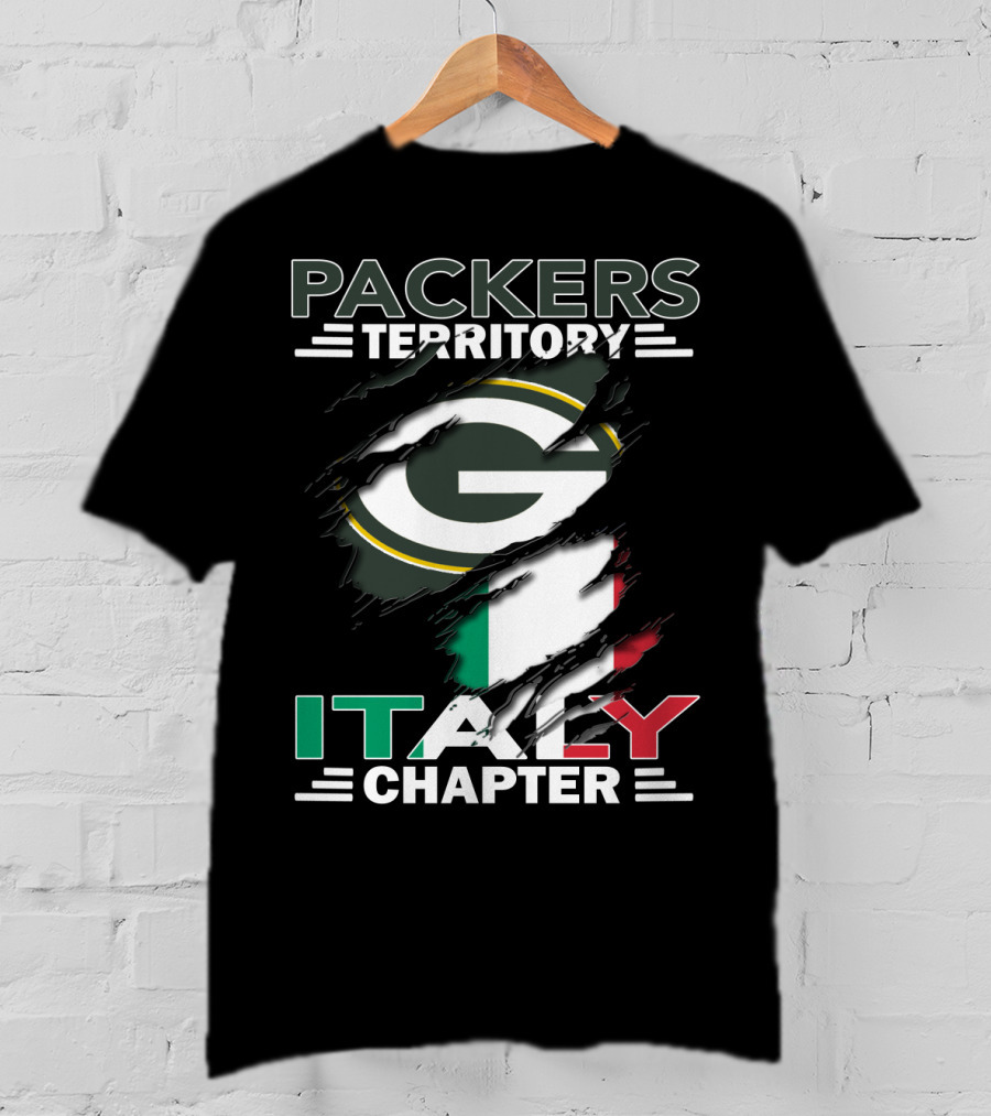 Packers Territory Italy Chapter Green Bay Packers Italian Fan Club T-Shirt