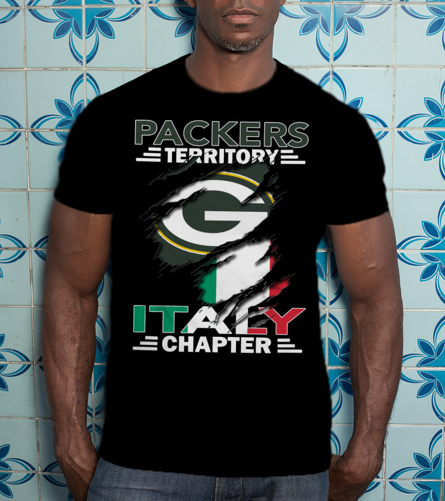 Packers Territory Italy Chapter Green Bay Packers Italian Fan Club T-Shirt