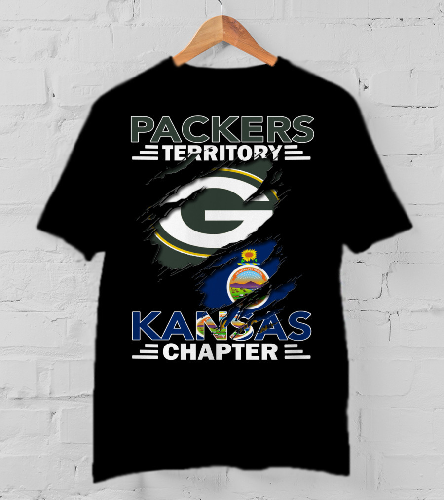 Packers Territory Kansas Chapter Green Bay Football Fans Of Kansas T-Shirt