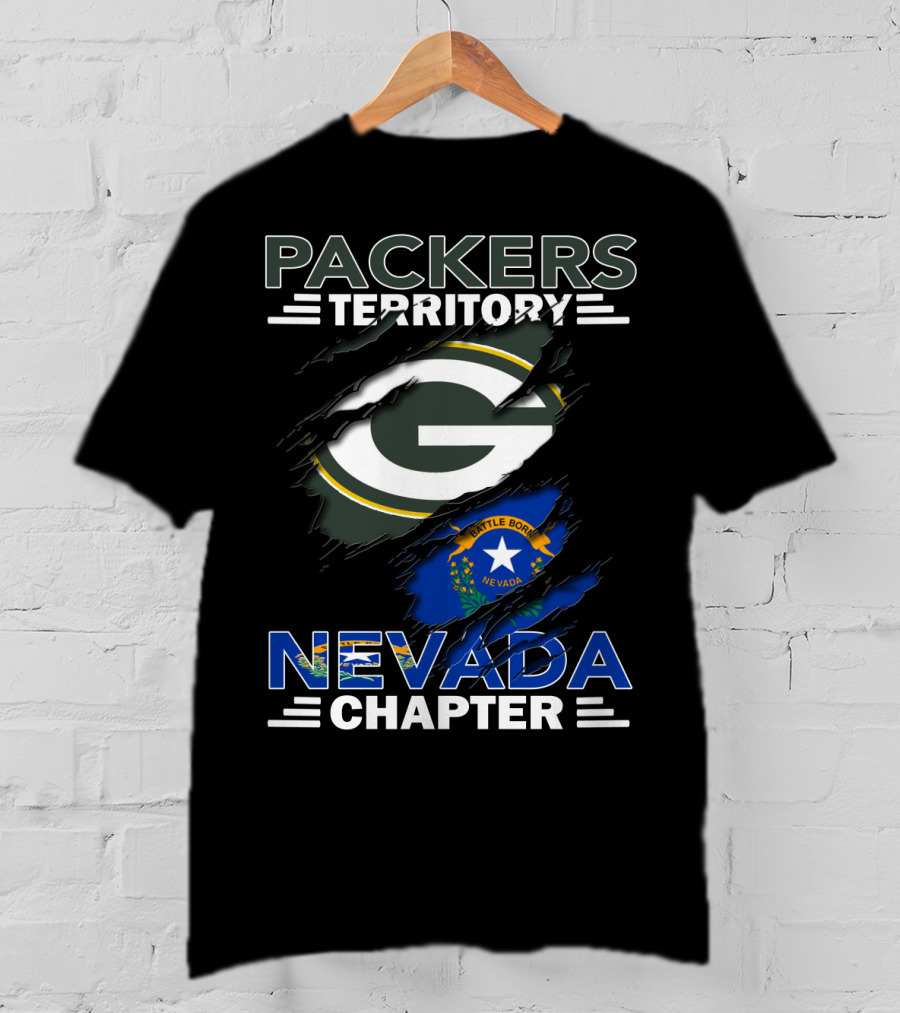 Packers Territory Green Bay G Nevada Chapter Battle Born T-Shirt
