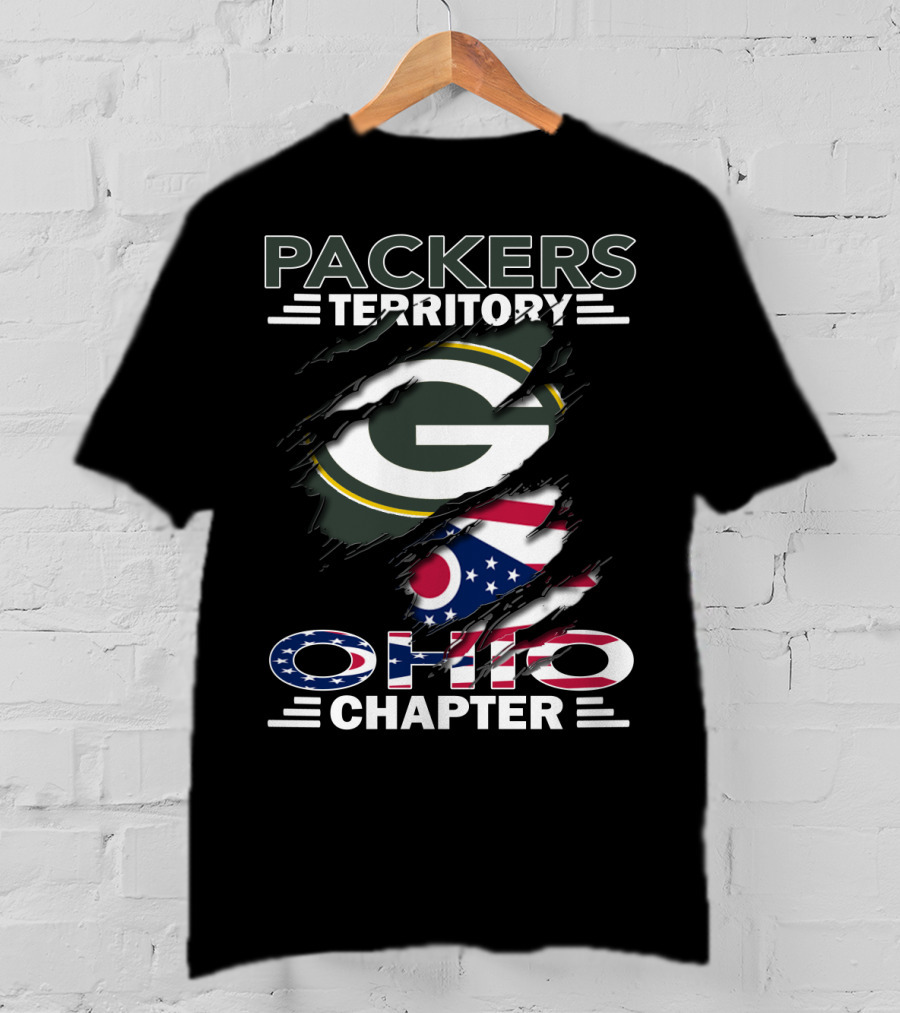 Packers Territory Ohio Chapter Green Bay Flag T-Shirt