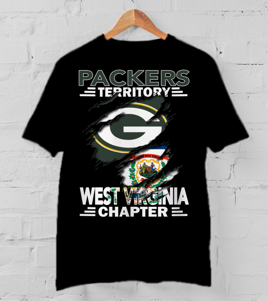 Packers Territory West Virginia Chapter Green Bay Packers Logo West Virginia Emblem T-Shirt