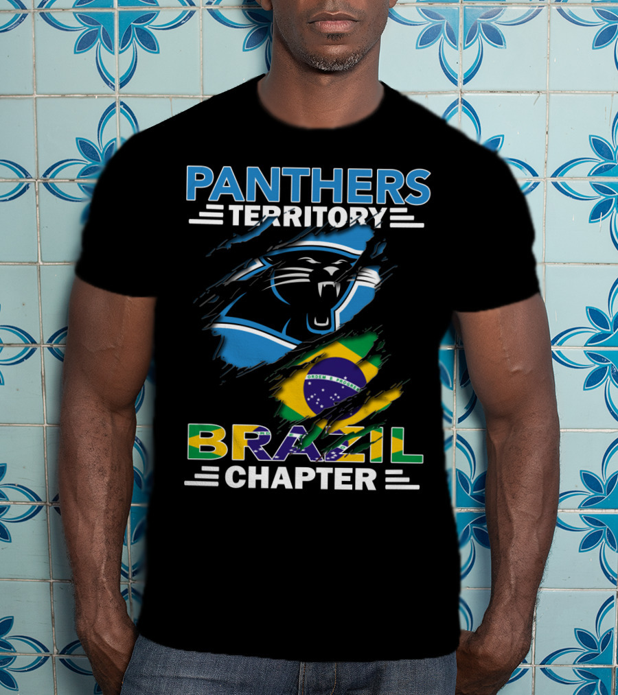 Panthers Territory Brazil Chapter Flag And Panther T-Shirt