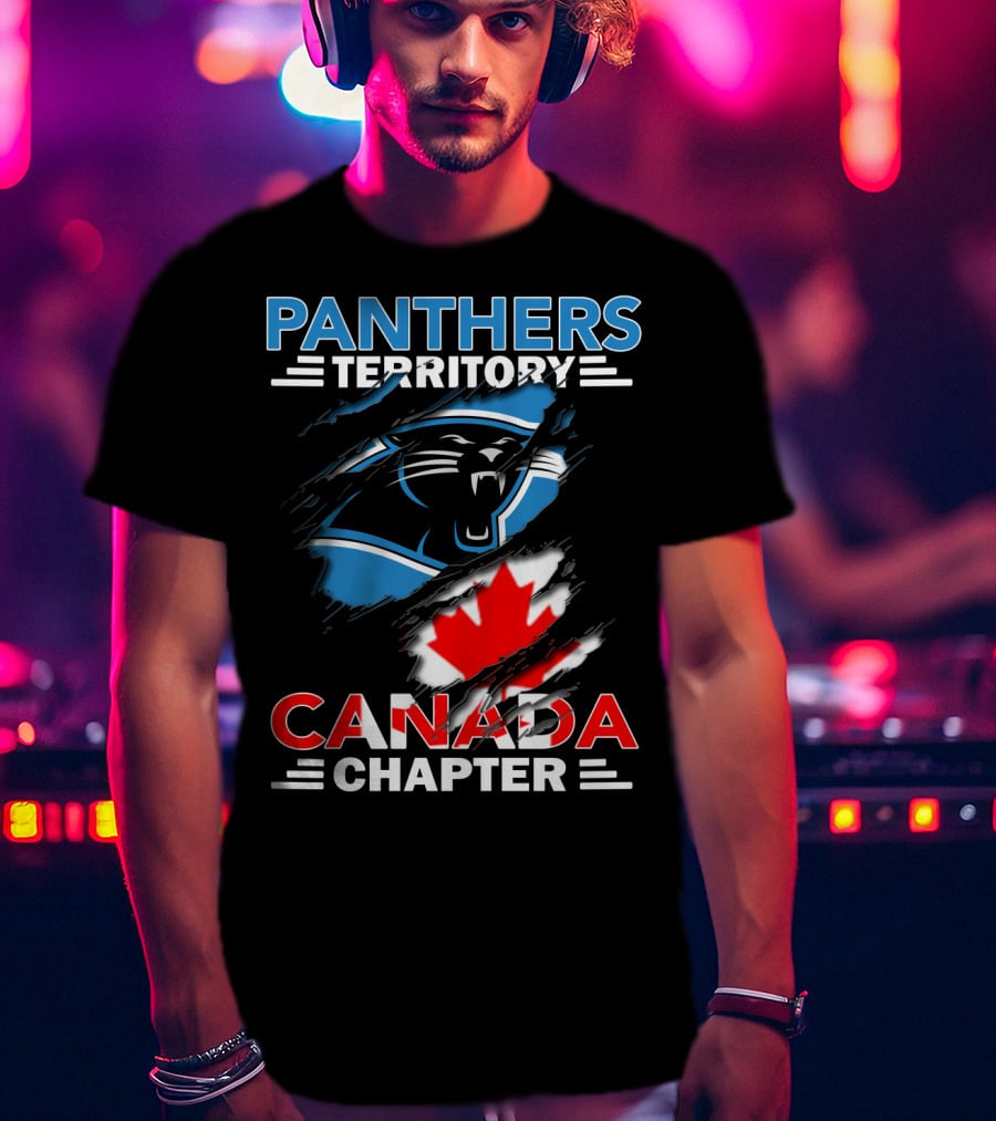 Panthers Territory Canada Chapter Canadian Flag Logo Integration T-Shirt