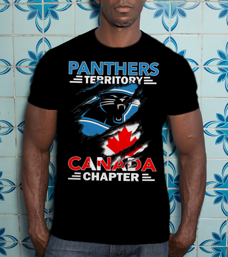 Panthers Territory Canada Chapter Canadian Flag Logo Integration T-Shirt