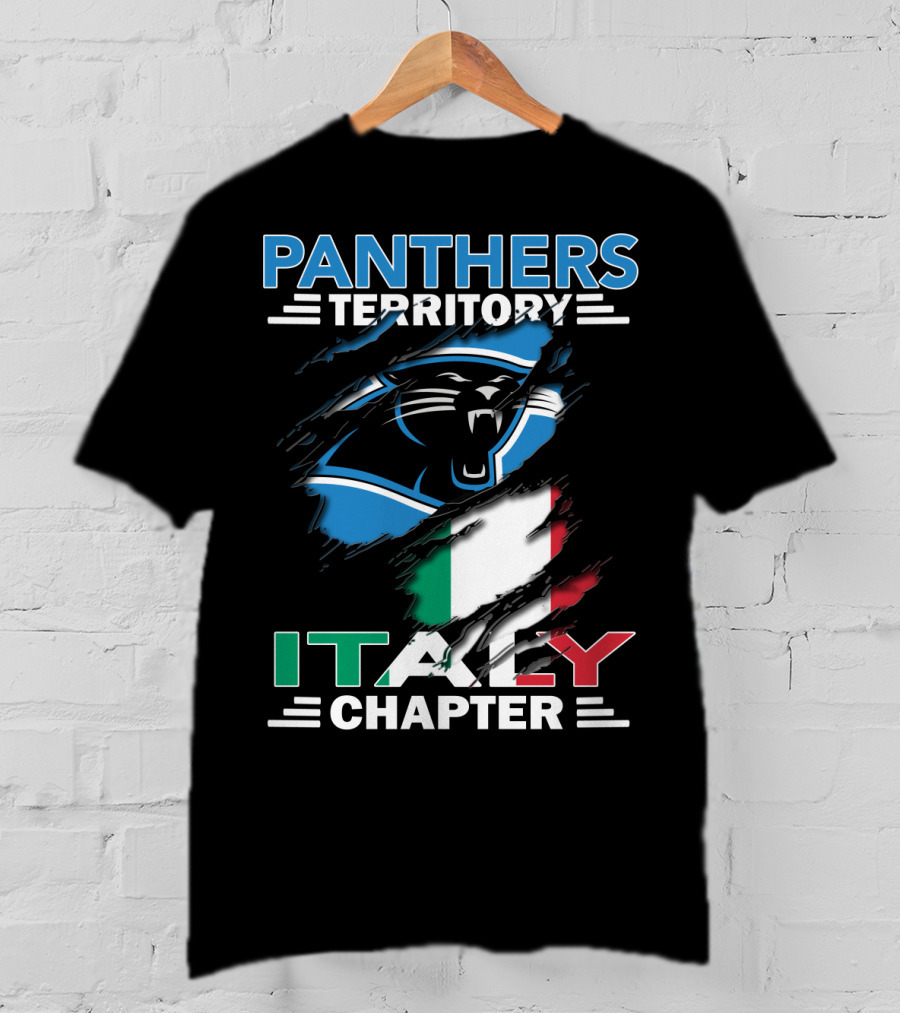 Panthers Territory Italy Chapter Flag-Themed T-Shirt