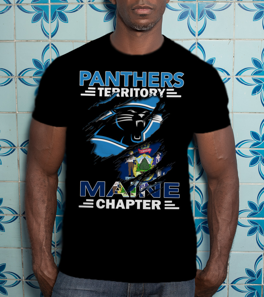 Panthers Territory Maine Chapter Flag Emblem T-Shirt