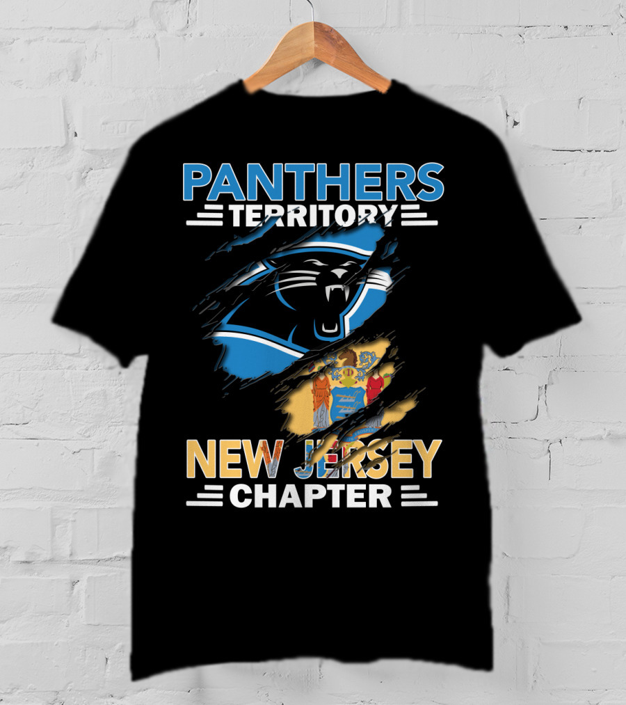 Panthers Territory New Jersey Chapter Logo And Seal Combo T-Shirt