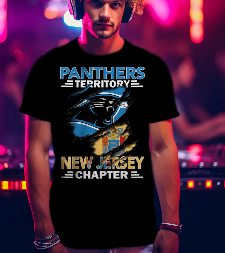 Panthers Territory New Jersey Chapter Logo And Seal Combo T-Shirt
