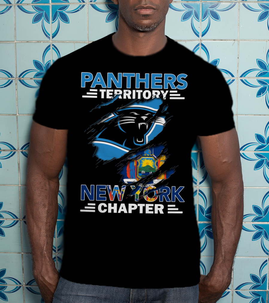 Panthers Territory New York Chapter State Flag T-Shirt