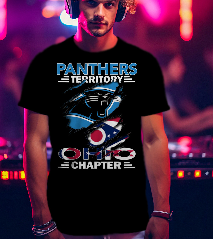 Panthers Territory Ohio Chapter Flag And Logo Combo T-Shirt