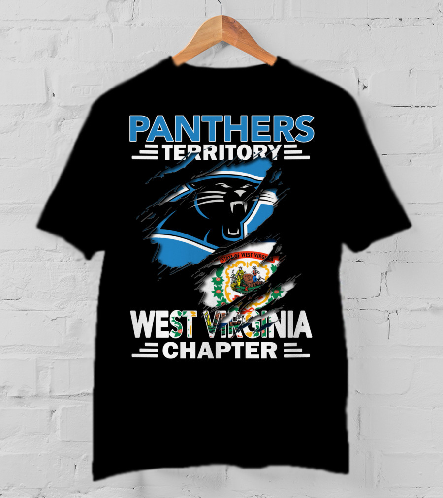 Panthers Territory West Virginia Chapter Football Fan Club State Pride T-Shirt
