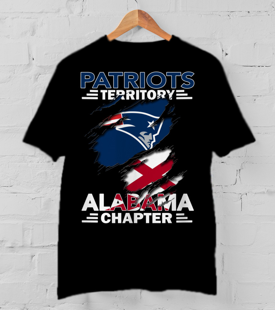 Patriots Territory Alabama Chapter Logo Symbol Connection Patriots Football NFL Alabama State T-Shirt