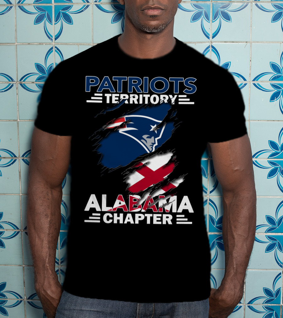 Patriots Territory Alabama Chapter Logo Symbol Connection Patriots Football NFL Alabama State T-Shirt